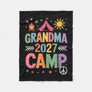 Cobertor De Velo Acampamento da vovó 2027 férias de verão família a