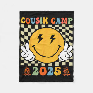 Cobertor De Velo Acampamento de Férias do Primo Retro 2025 Acampame