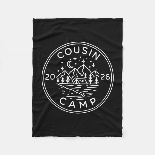 Cobertor De Velo Acampamento de primos acampamento vida de verão é  (Frente)