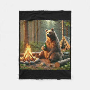 Cobertor De Velo Acampamento de Urso 