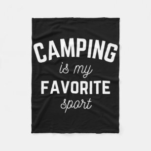 Cobertor De Velo Acampar é meu esporte favorito, divertidos campers