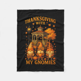 Cobertor De Velo Ação de Graças Hugvyn Com Meus Gnomies Outono Gn