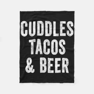 Cobertor De Velo Acariciador Amante De Tacos E Cerveja Pai Cinco De