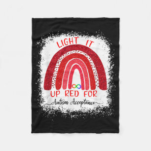 Cobertor De Velo Acenda-O De Vermelho Para Aceitação De Consciência