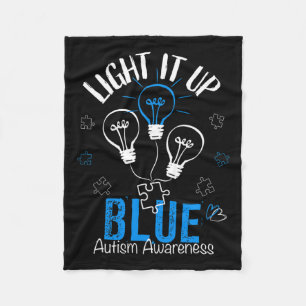Cobertor De Velo Acenda-O Quebra-cabeça de Consciência do Autismo A