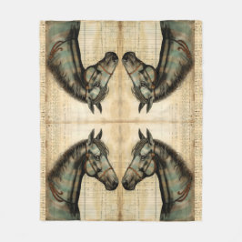 Cobertor De Velo Acentos Escrevados de Equina Harmonia