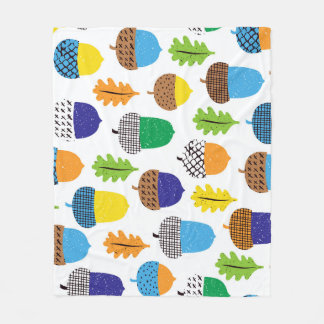 Cobertor De Velo Acorn Autumn: Vintage Leafy Standard.
