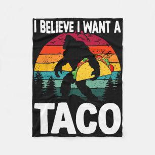 Cobertor De Velo Acreditante De Pé Grande Quer Tacos Sasquatch Cinc