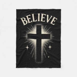 Cobertor De Velo Acredite - Bíblia cristã Jesus religioso