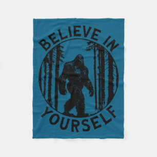 Cobertor De Velo Acredite Em Si Mesmo Floresta Bigfoot Motivação Hu