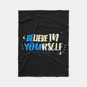 Cobertor De Velo Acredite Em Si Mesmo Frase Motivacional Citação De