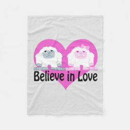 Cobertor De Velo Acredite no amor! Yetis Cute