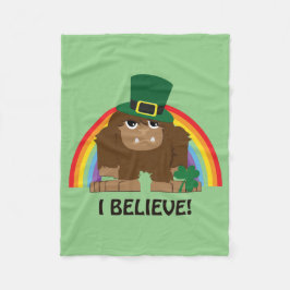 Cobertor De Velo Acredito! Leprechaun Bigfoot