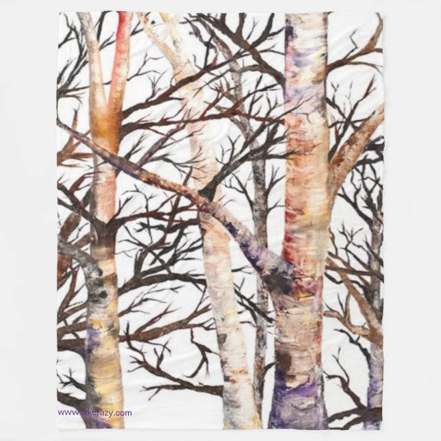 Cobertor De Velo Adams Birch Fleece Blanket (Frente)