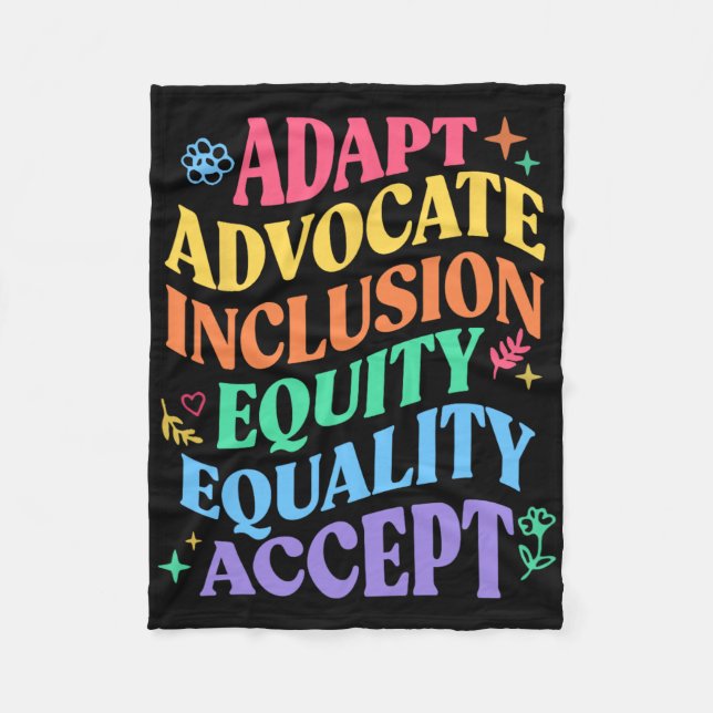 Cobertor De Velo Adaptar o Advocate à Igualdade Equitativa (Frente)