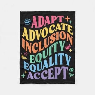 Cobertor De Velo Adaptar o Advocate Inclusão Equidade Equitativa Ac
