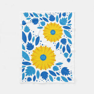 Cobertor De Velo Adesivo Azul e Amarelo da Ucrânia