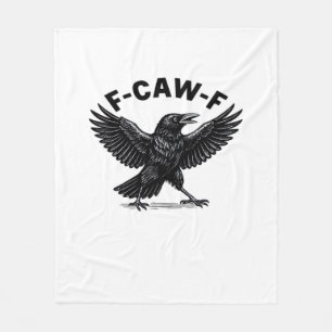 Cobertor De Velo Adesivos de Humor de Amante de Pássaros F-Caw-F Es