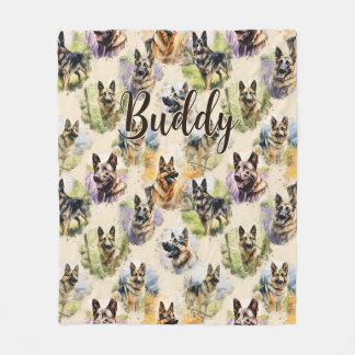 Cobertor De Velo Adicionar nome, German shepherd