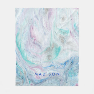Cobertor De Velo Adicionar Seu Nome Marble I