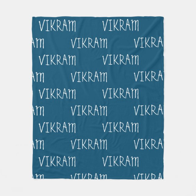 Cobertor De Velo Adicionar um nome Fleece Blanket (Frente)