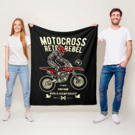 Cobertor De Velo Adicione seu nome Motocross Retron Rebel