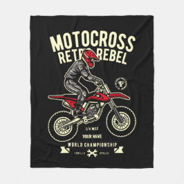Cobertor De Velo Adicione seu nome Motocross Retron Rebel