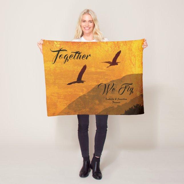 Cobertor De Velo Adicione seu | que conhecido dois pássaros voam (In Situ)