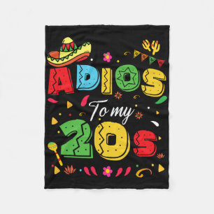 Cobertor De Velo Ádios Engraçados Aos Meus 20 aniversário de 30 ano