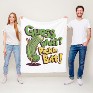 Cobertor De Velo Adivinha O Quê_ Bunda de Pepino! Pepino Engraçado
