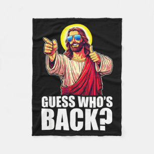 Cobertor De Velo Adivinhe Quem Está de Volta_ Cristão Jesus Singles