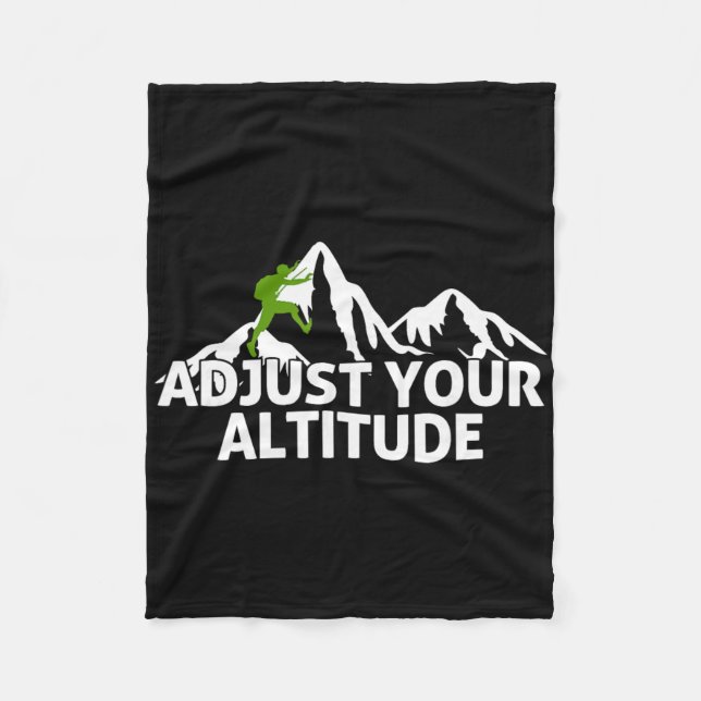 Cobertor De Velo Adjust Your Altitude Rock Climbing Adventure  (Frente)