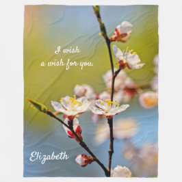 Cobertor De Velo Admirável Flor Apricot Japonês