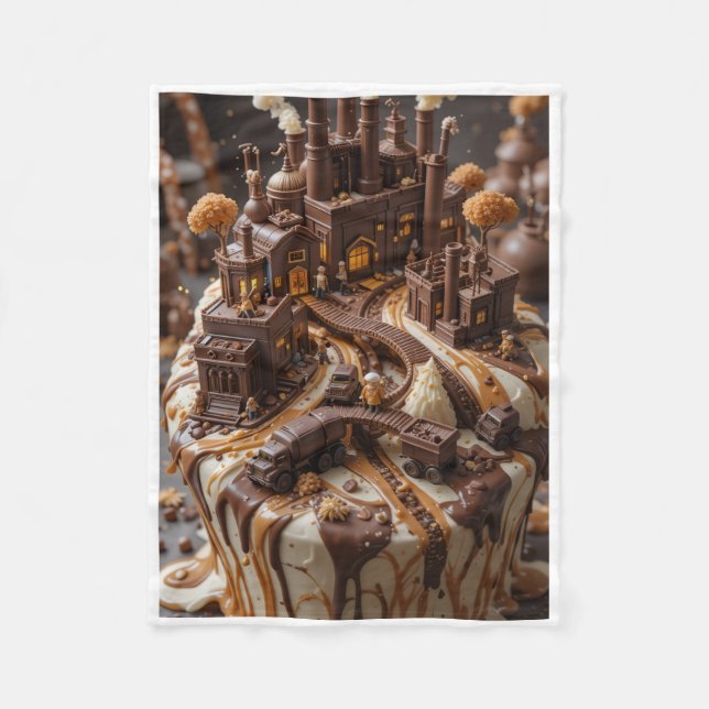 Cobertor De Velo ADOM Chocolate Factory Fantasy Blanket (Frente)