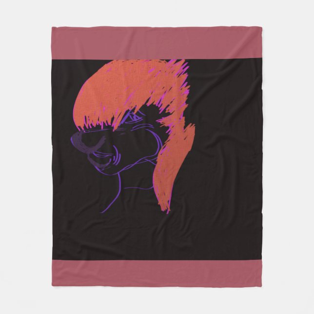 Cobertor De Velo Adorable Animation Character  (Frente)