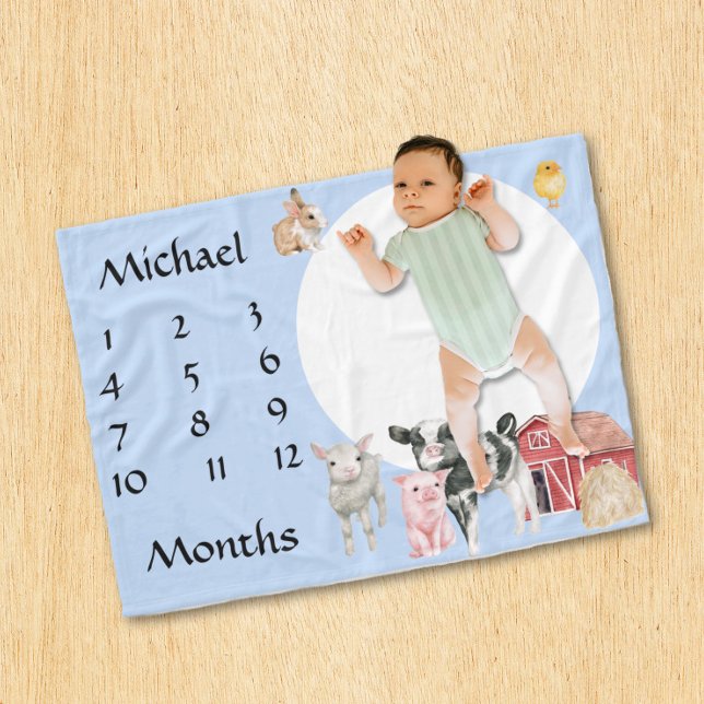 Cobertor De Velo Adoráveis Animais de Fazenda Aguarela Presente de  (Criador carregado)