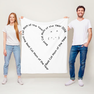 Cobertor De Velo Adorável texto em forma de coração para mãe de gat