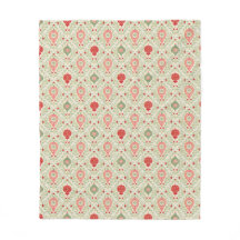 Adorno de Natal Retro Rosa, Vermelho, Verde