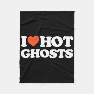 Cobertor De Velo Adoro Fantasmas Quentes - I Heart Ghosts - Y Ghost
