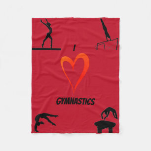 Cobertor De Velo Adoro ginástica Garotas Fleece Blanket