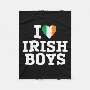 Cobertor De Velo Adoro Irish Boys Ireland Flag Heart St Patricks D