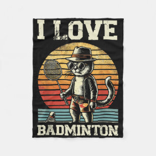 Cobertor De Velo Adoro O Jogador De Badminton Shuttle
