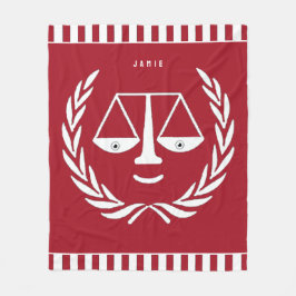 Cobertor De Velo Advogado Personalizado Fleece Blanket