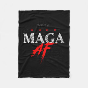Cobertor De Velo Af Shirt Trump 2024 Republicano Retira A América