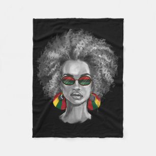 Cobertor De Velo Afant Girl Natural Hair Women Black Art Black Hist