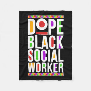 Cobertor De Velo Afastante negro trabalhador social africano