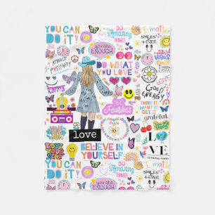 COBERTOR DE VELO AFIRMAÇÕES BLANKET