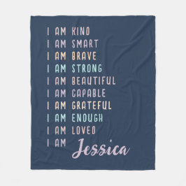 Cobertor De Velo Afirmações Positivas Para Mulheres Personalizadas 