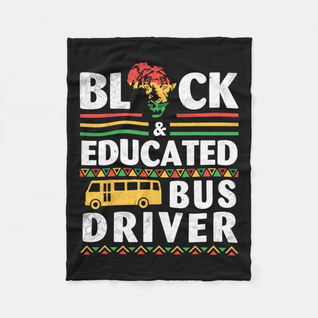 Cobertor De Velo Africanos Negros História Mês Preto E Educado (Frente)