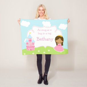 Cobertor De Velo Afro-Americano Bonito Nossa Pequena Princesa